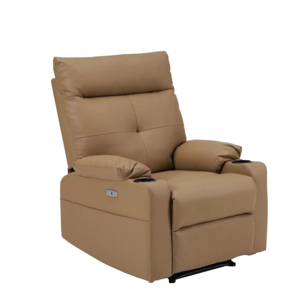 リクライニング　1人掛けソファ ソファベッド　電動