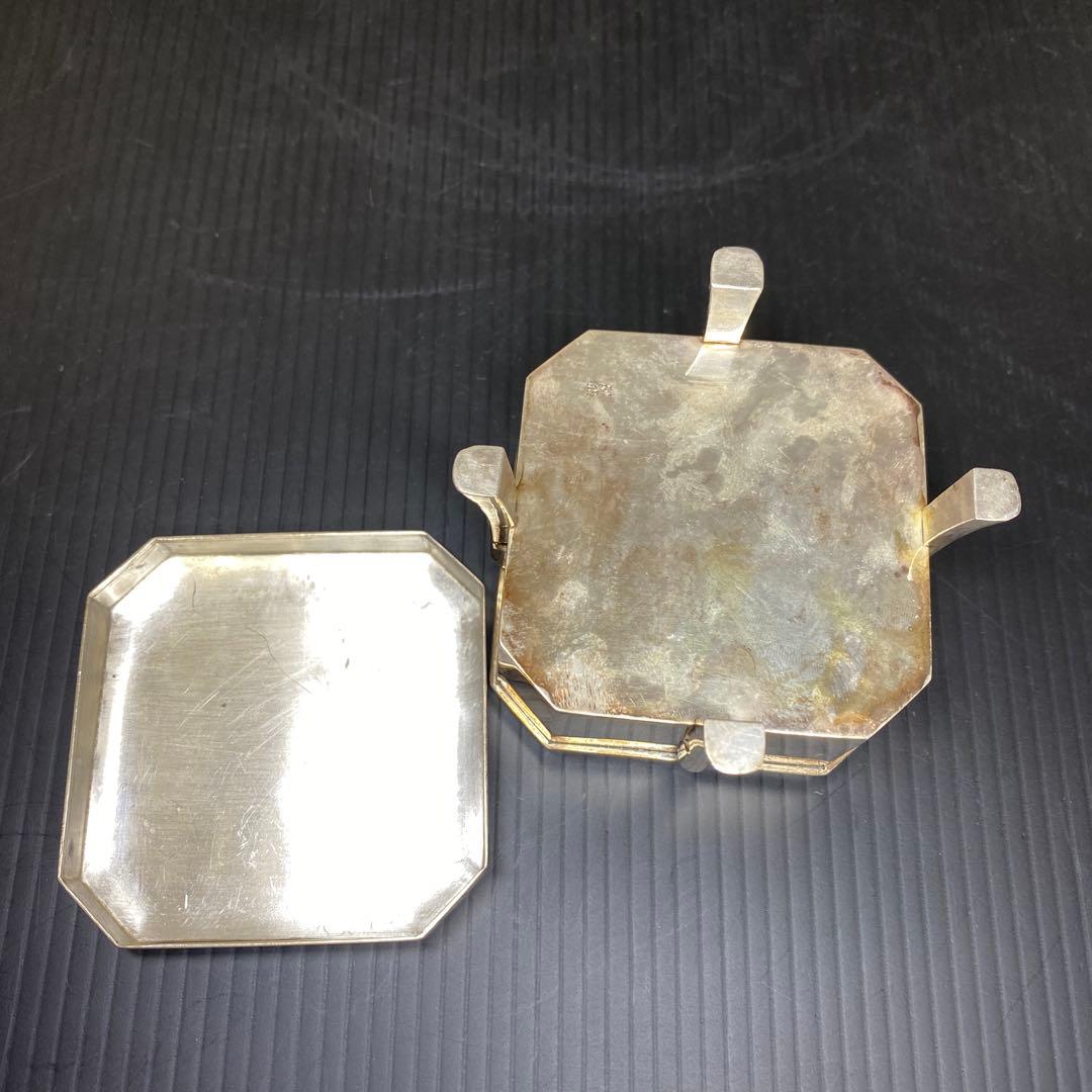 純銀　四足　彫金　ボンボニエール　102g 東さ8-0208☆2F