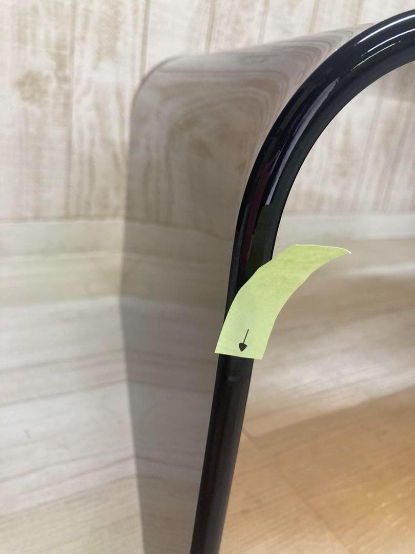 （訳あり）アクリルテーブル　 ローテーブル 　クリアブラウン（約）幅60cm