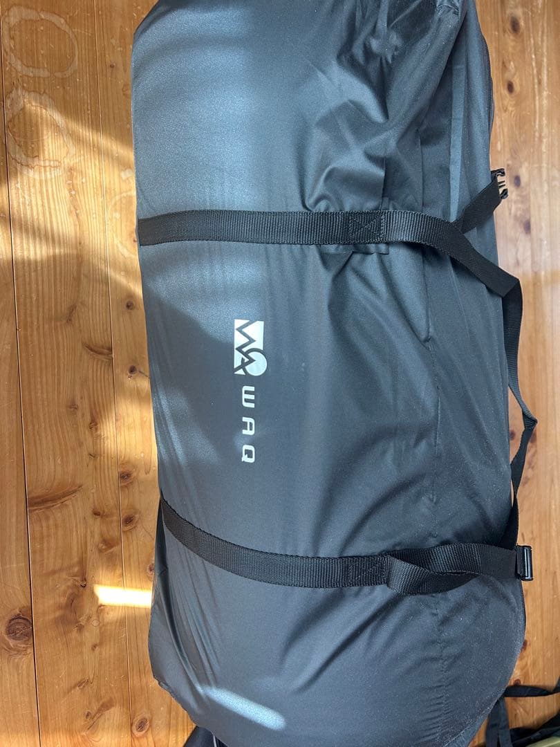 WAQ リラクシングキャンプマット 厚手 10cm ダブルサイズ　ブラック