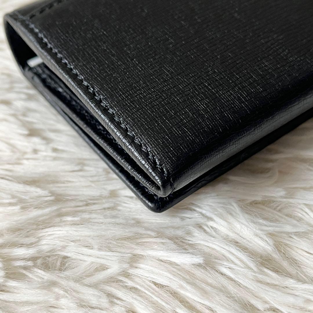 未使用✨グッチ インターロッキング 長財布 二つ折り 本革 ブラック 黒