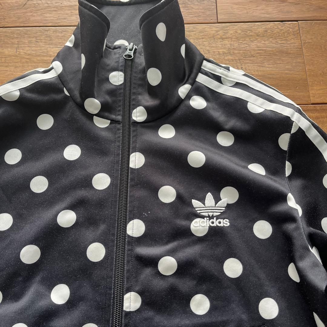 adidas 背面トレフォイル　水玉　ジャージ　サイズOT
