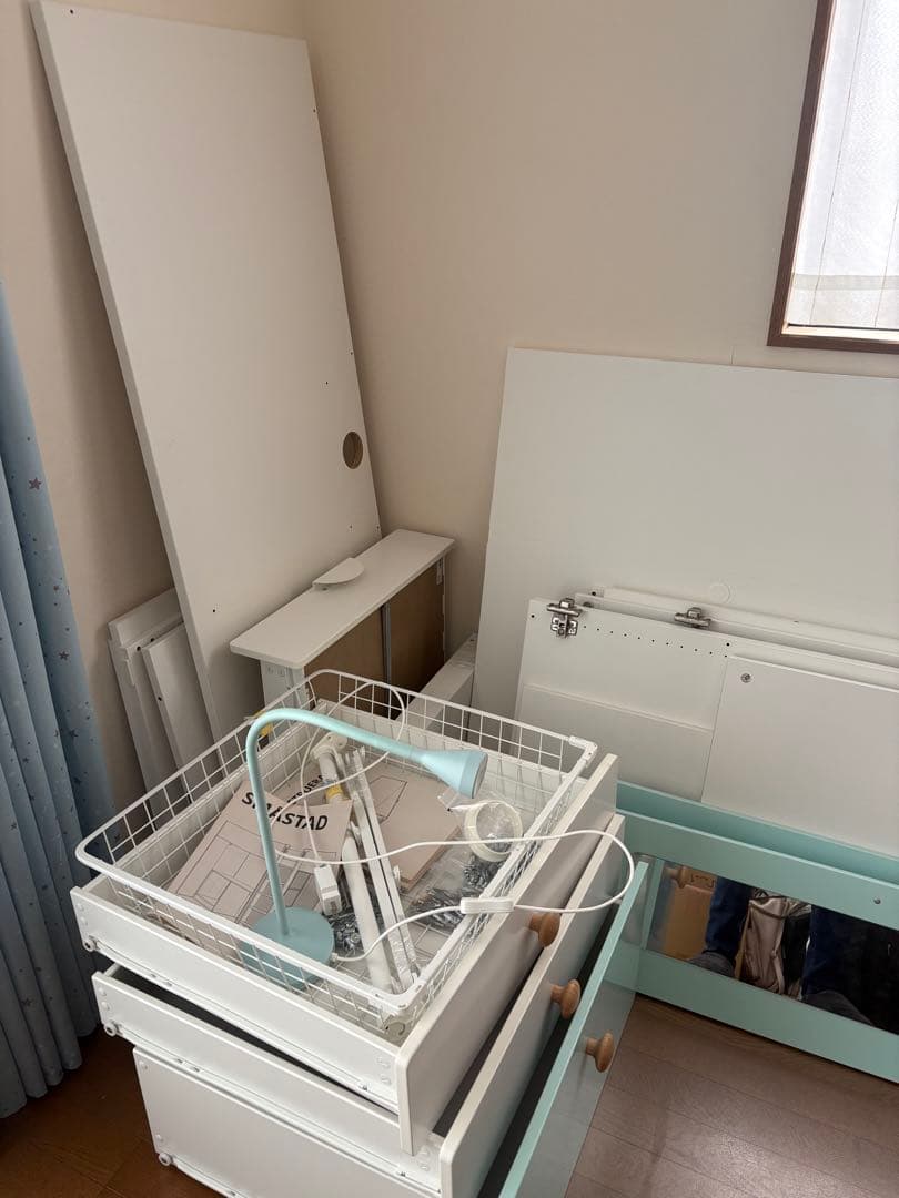 IKEA ロフトベッド　スモースタード　ホワイト一式直接引取限定