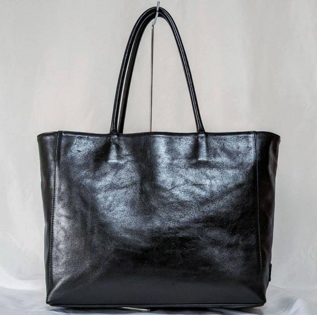 HALEINE アレンヌ トートバッグ ビジネストート オールレザー ブラック