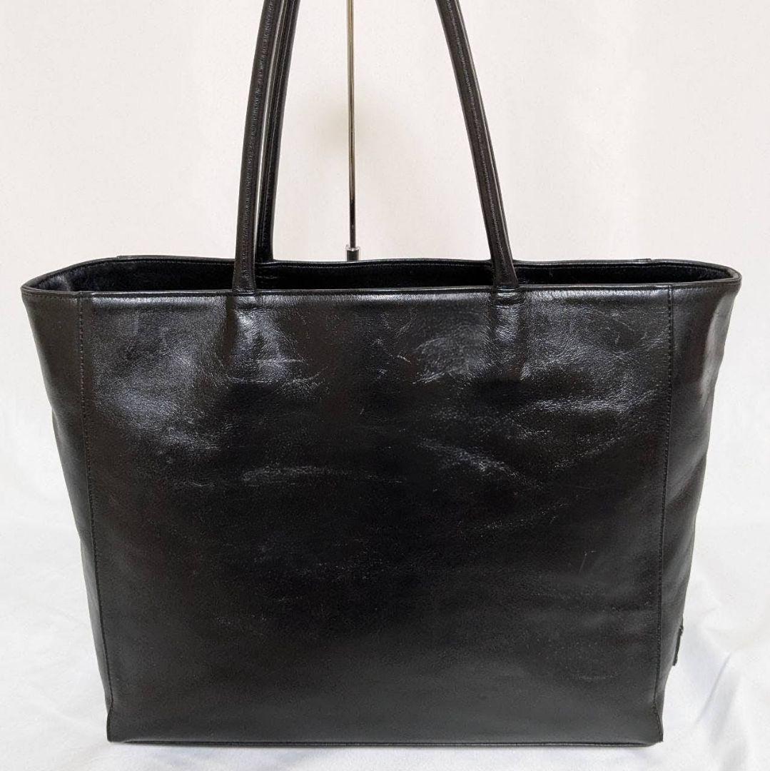 HALEINE アレンヌ トートバッグ ビジネストート オールレザー ブラック