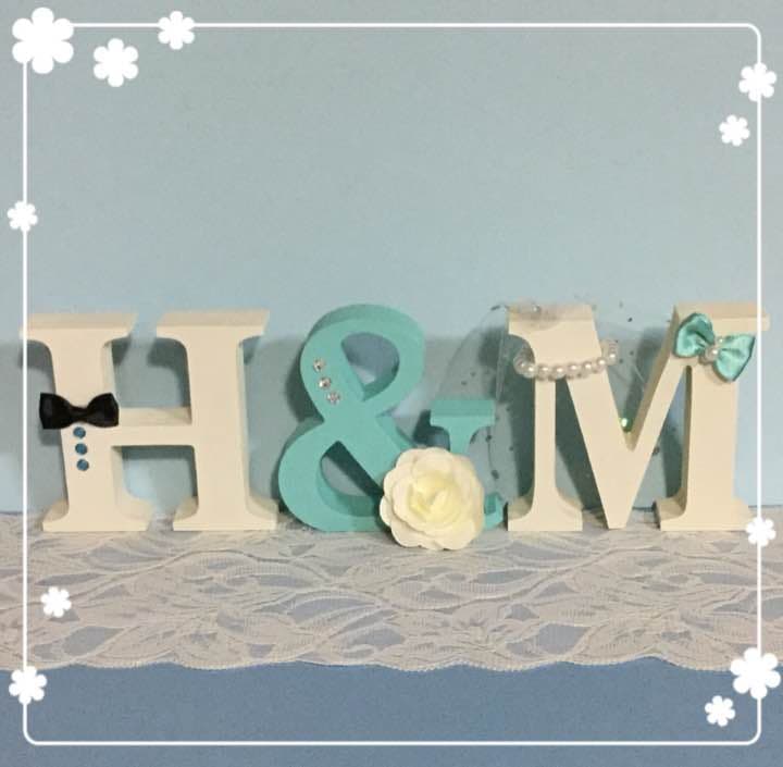 まぁ様確認用♡ウエディングバージョン・イニシャルオブジェ