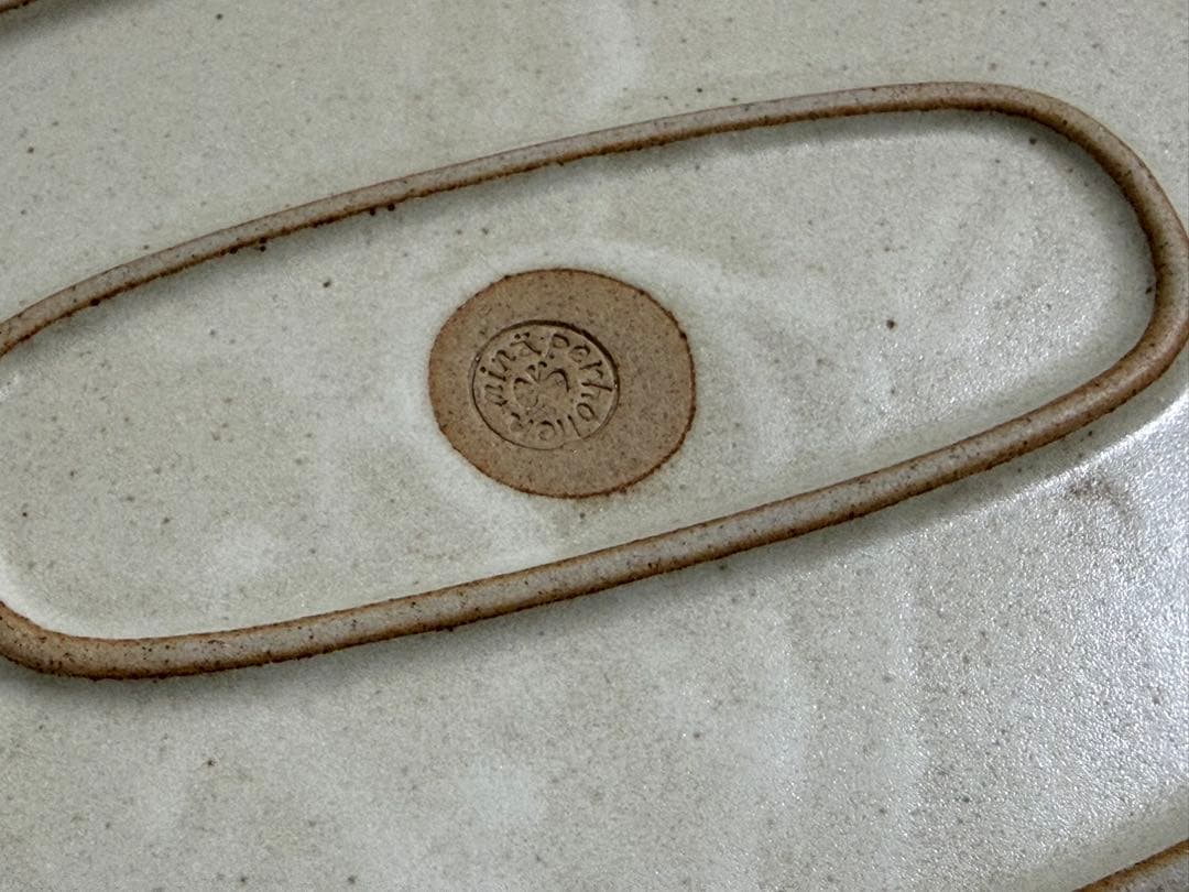 ミナペルホネン run run run プレートL white