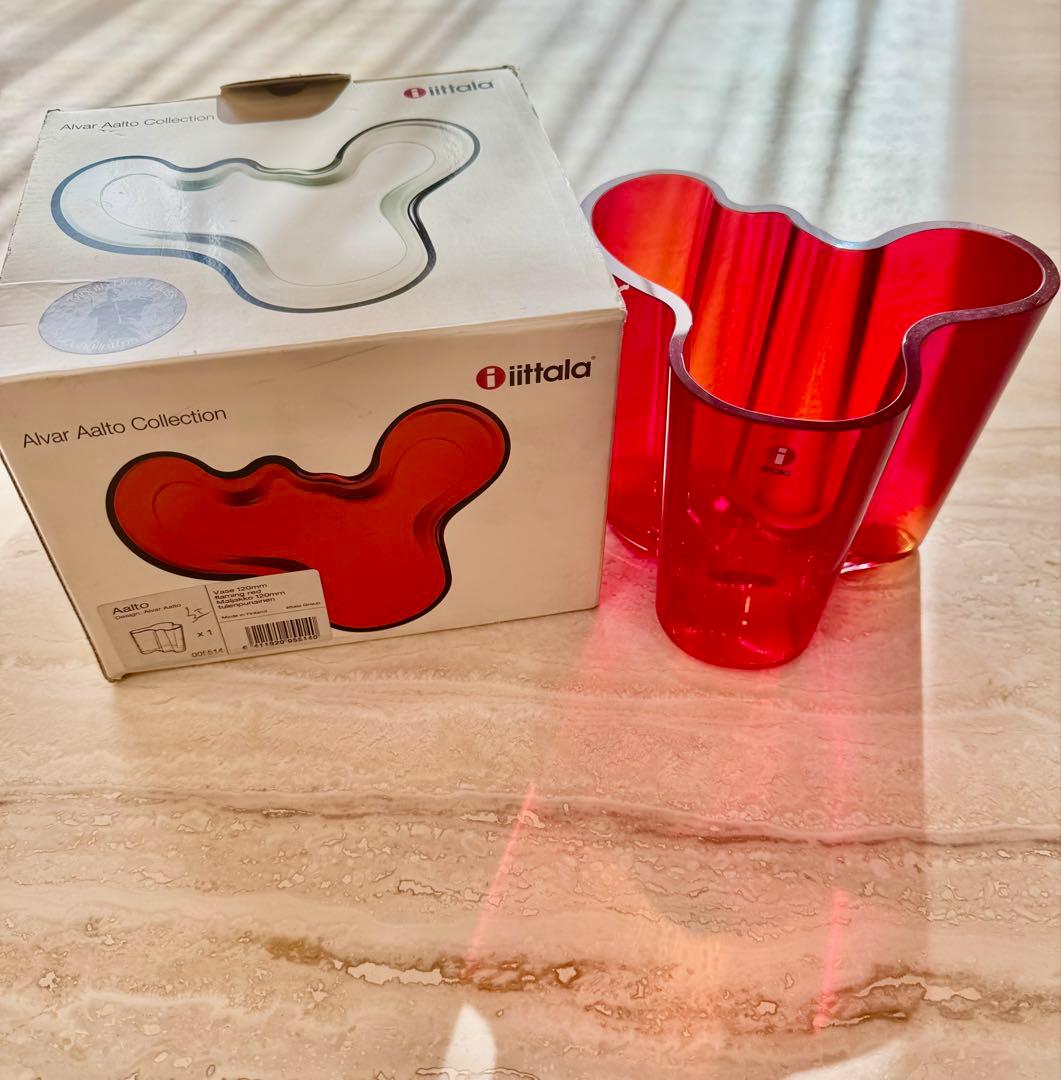 イッタラ　 Aalto Vase 120mm フレーミングレッド