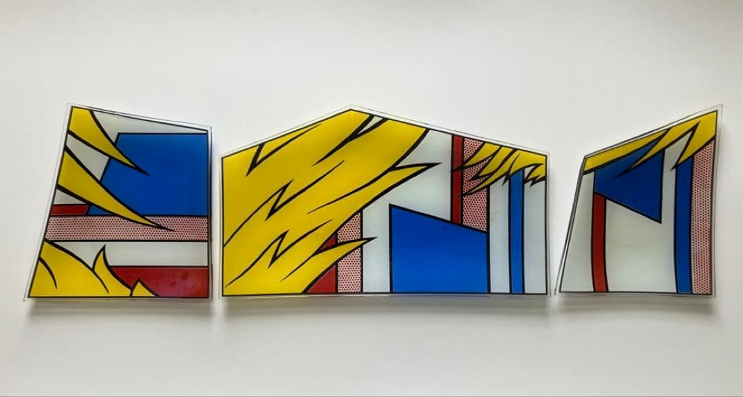 置物 Roy Lichtenstein style Pop Art plate