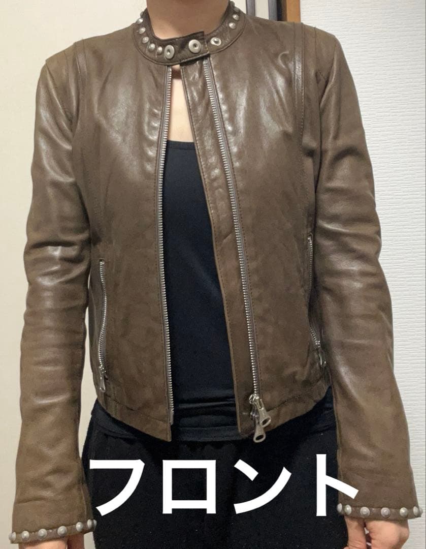 ANOTHER EDITIONアナザーエディション レザースタッズジャケット