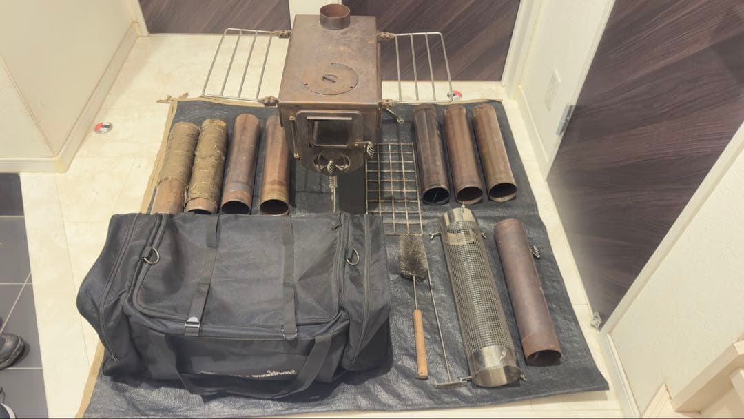 テンマクデザイン ウッド ストーブ サイドヴュー L オプション付き