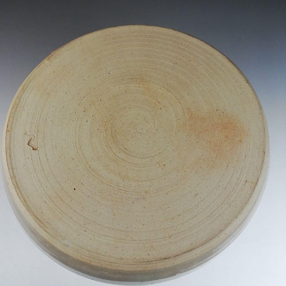 Ｔ８１８　水指　『罅釉』『東原窯　羽柴良一 作』　共箱　茶道具