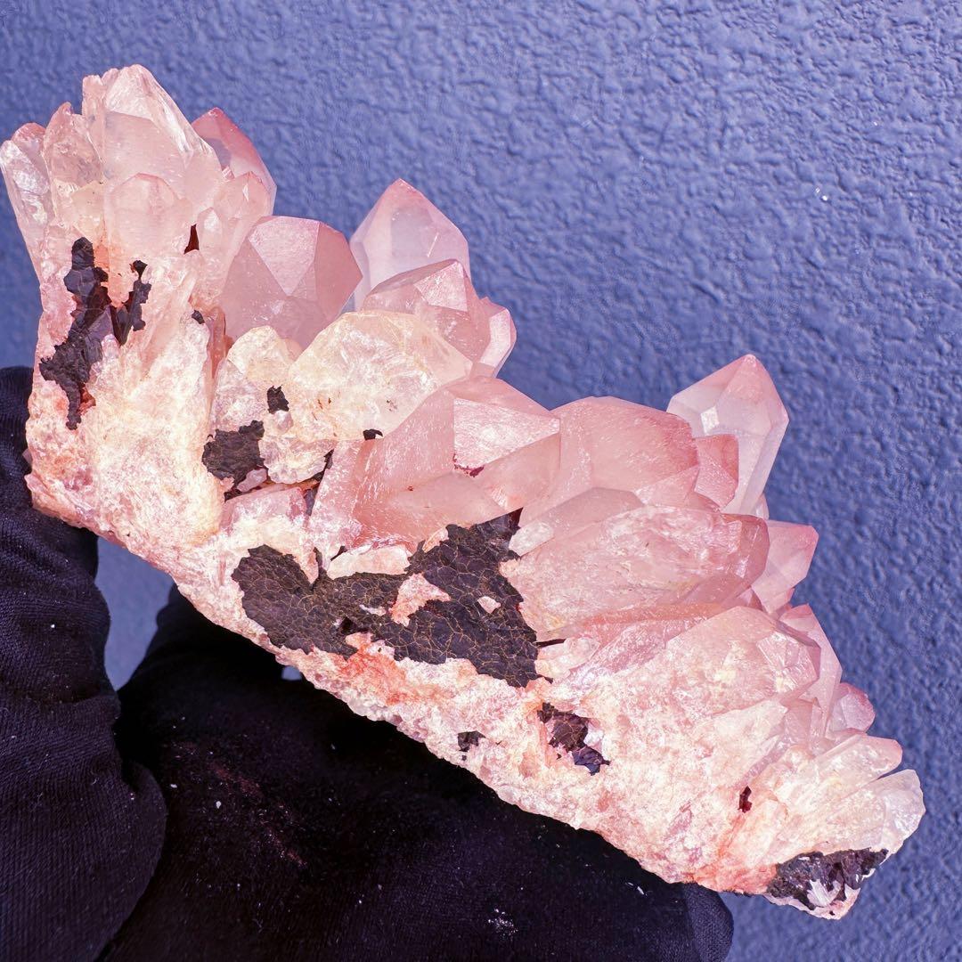 爆アレ❗️可愛いピンク♡超綺麗マダガスカル産パイナップルピンククラスターA1463