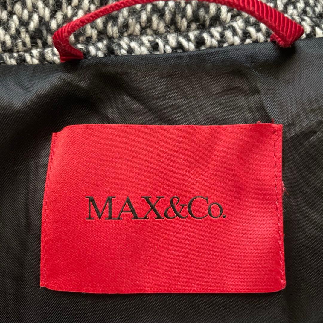 MAX&Co. ツィードダブルブレスト ロングチェスターコート 40