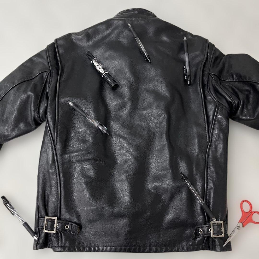 値下げ ショット schott 641 USA レザー シングル ライダースJK