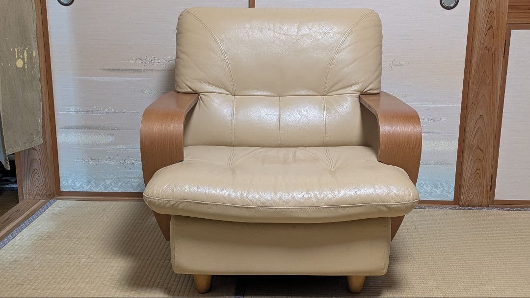 1人掛けソファ　レザー