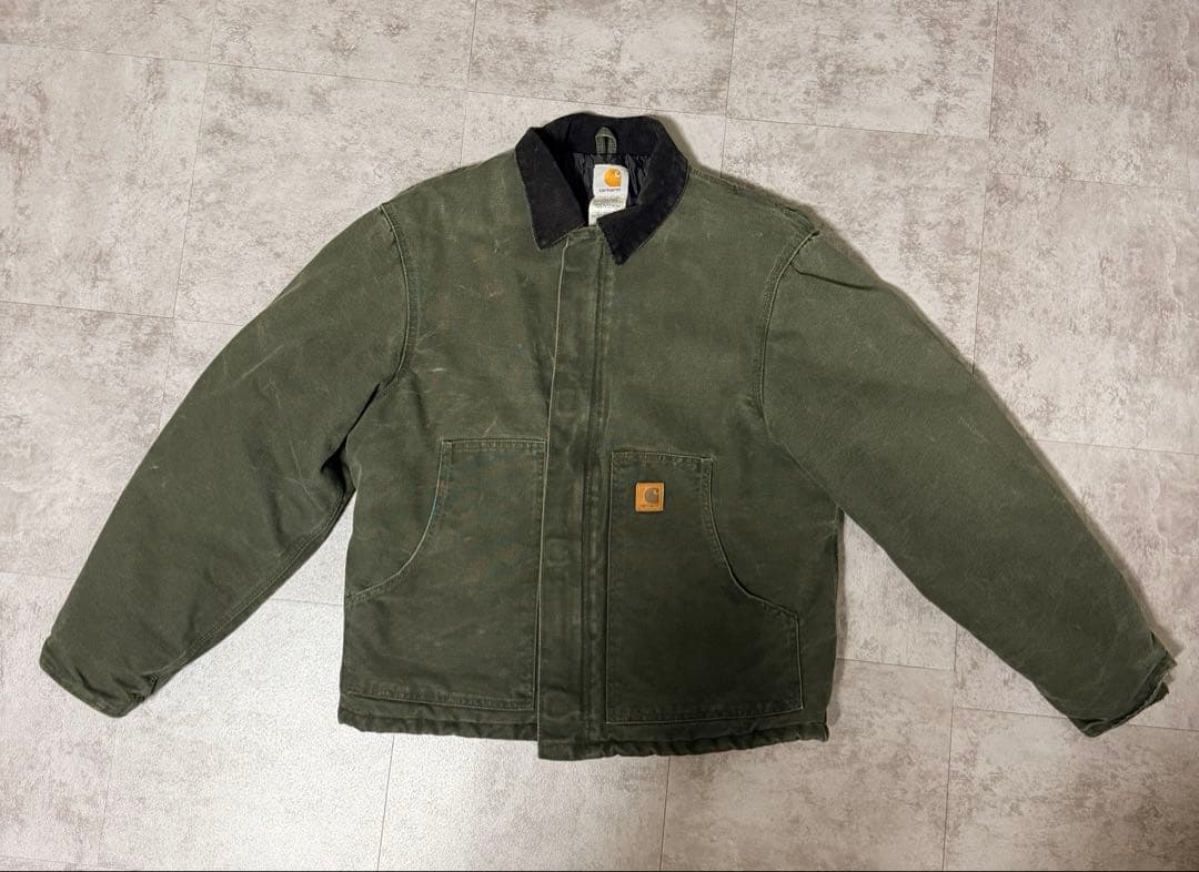 カーハート トラディショナルジャケットJ22モス