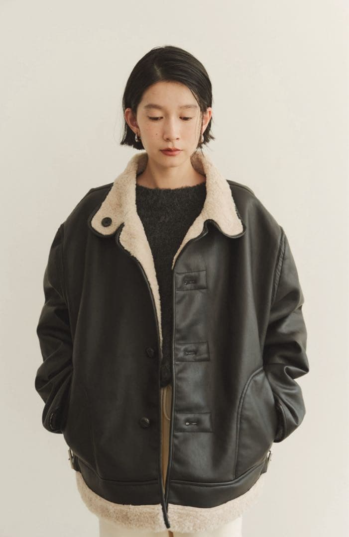 FASHIRU ボア × フェイクムートン（リバーシブルブルゾン）