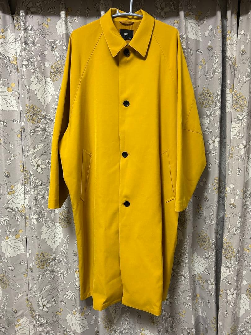 HAREイエロー ステンカラーコート