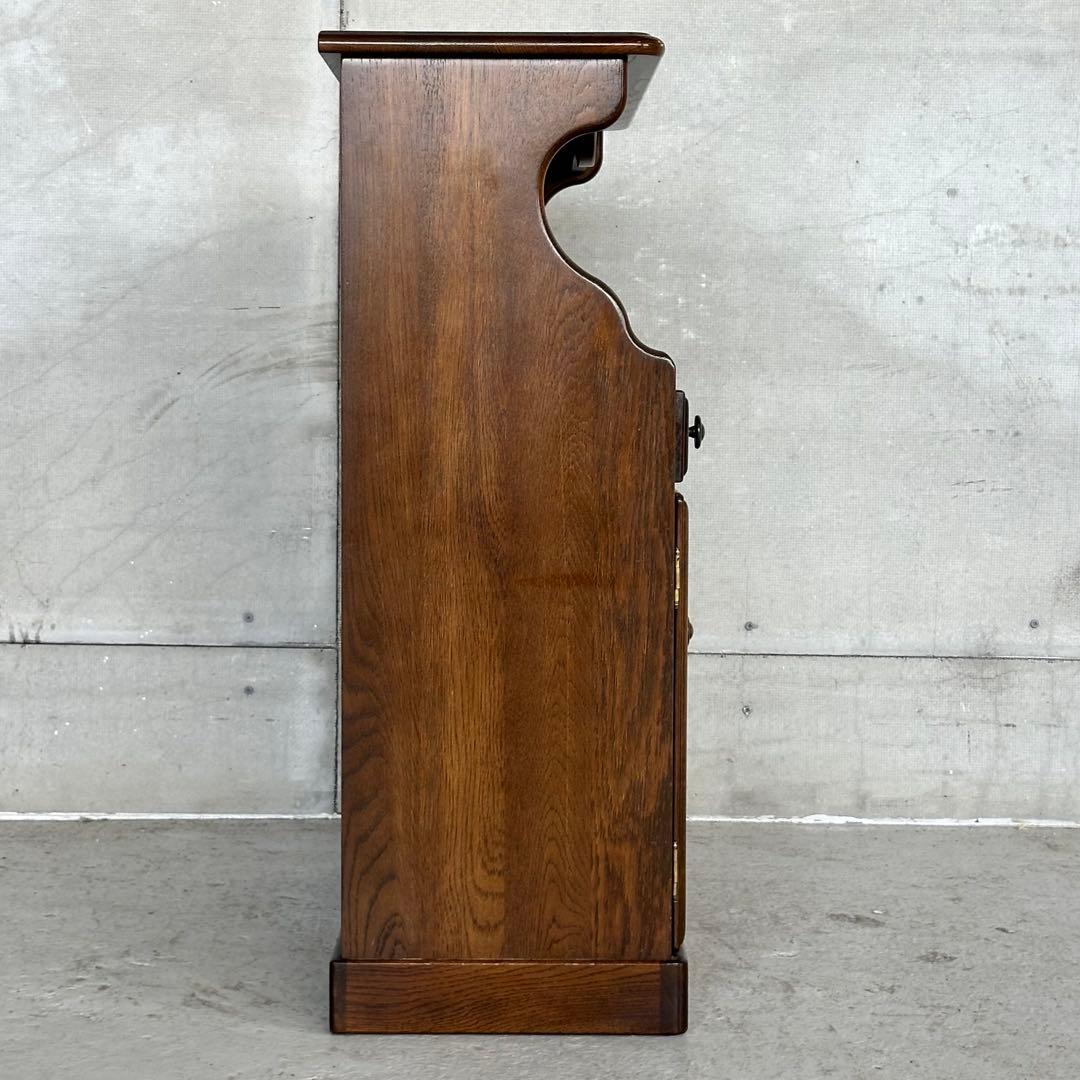 カリモク コロニアル 電話台 FAX台 引き出し2杯 観音扉付き収納ヨークタウン