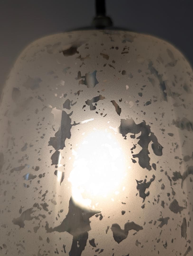 ビンテージ ガラス ペンダントランプ かぼちゃ型 ジャパンディ レトロポップ