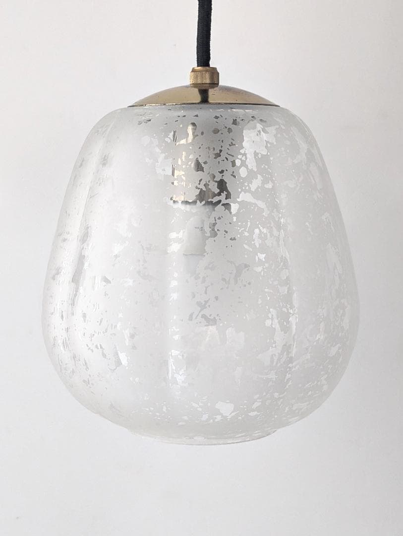 ビンテージ ガラス ペンダントランプ かぼちゃ型 ジャパンディ レトロポップ