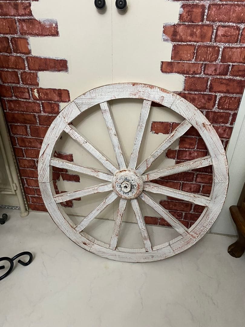 木製車輪　アンティーク　ガーデンホイール　車輪　70cm
