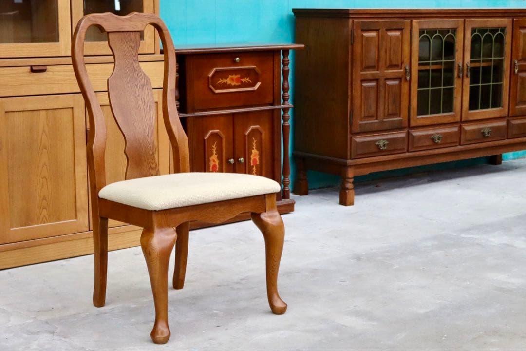 GMHK817A○IDC大塚家具 クイーンズ ダイニングチェア 食卓椅子 アーム