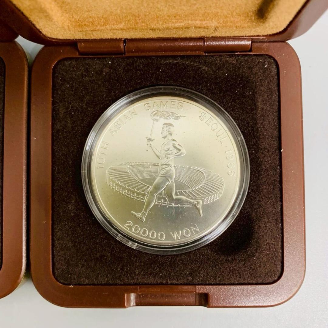 【美品】⭐️銀貨 ソウルオリンピック 20000ウォン ケース付1986年