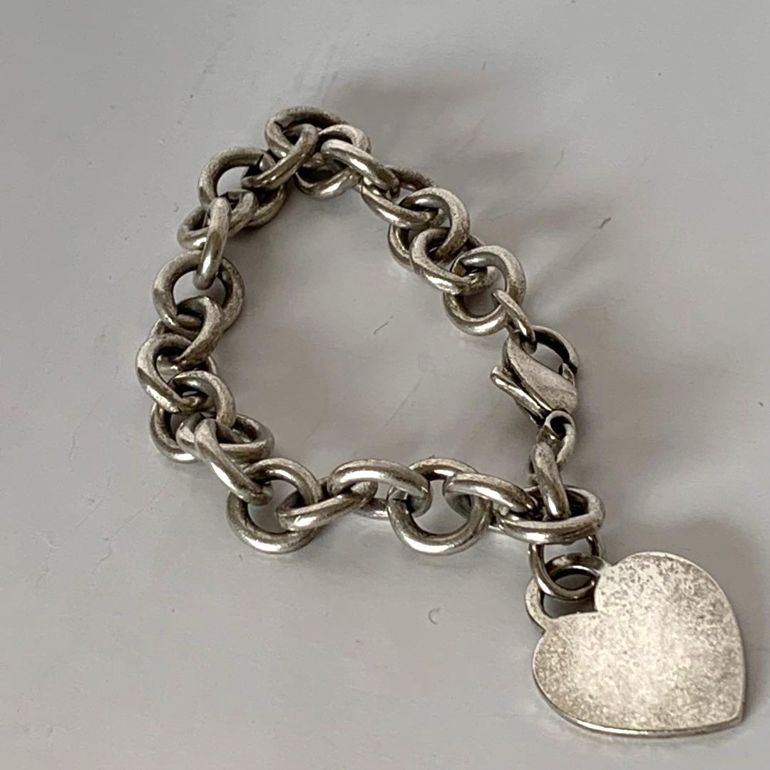 [鑑定済]Tiffany & Co. ハートタグブレス シルバー925
