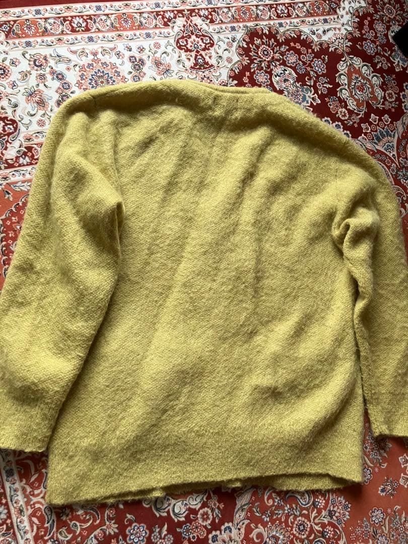 【未使用保管品】Slick モヘアカーディガン M イエロー