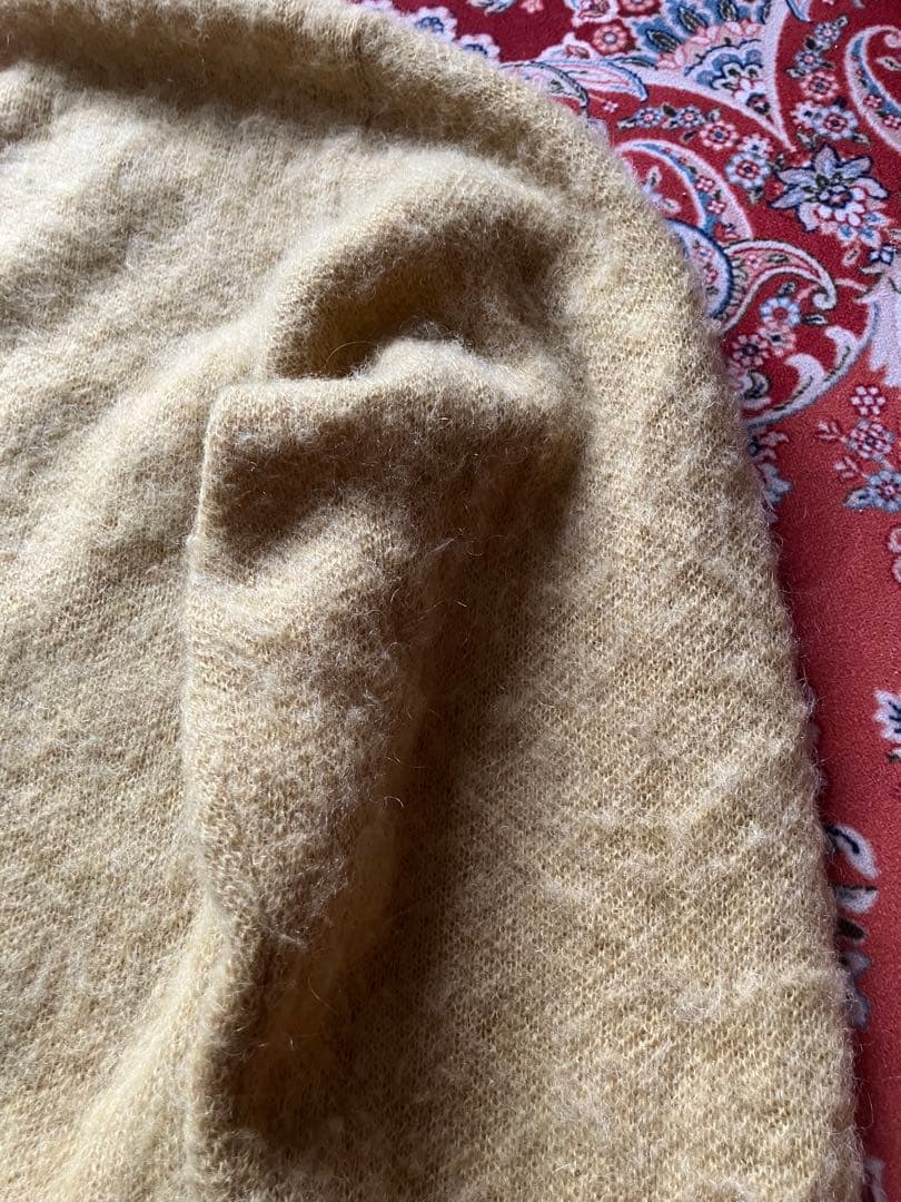 【未使用保管品】Slick モヘアカーディガン M イエロー