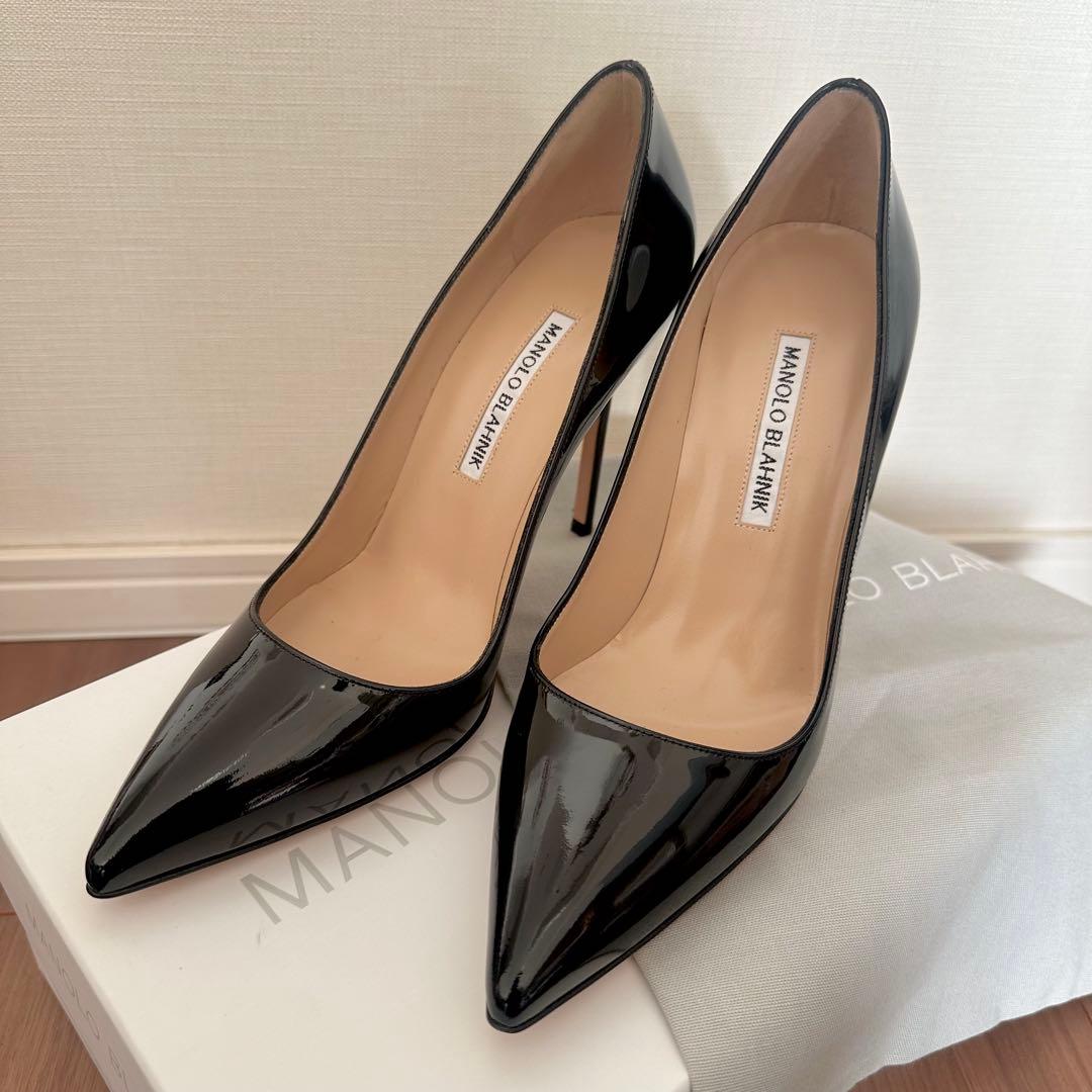 【美品】 MANOLO BLAHNIK マロノブラニク 36.5 BB エナメル
