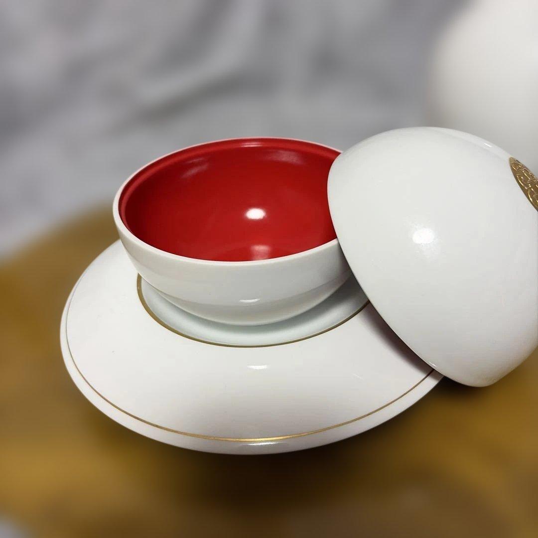 【有田焼】球体型小鉢　蓋受皿付き　2セット