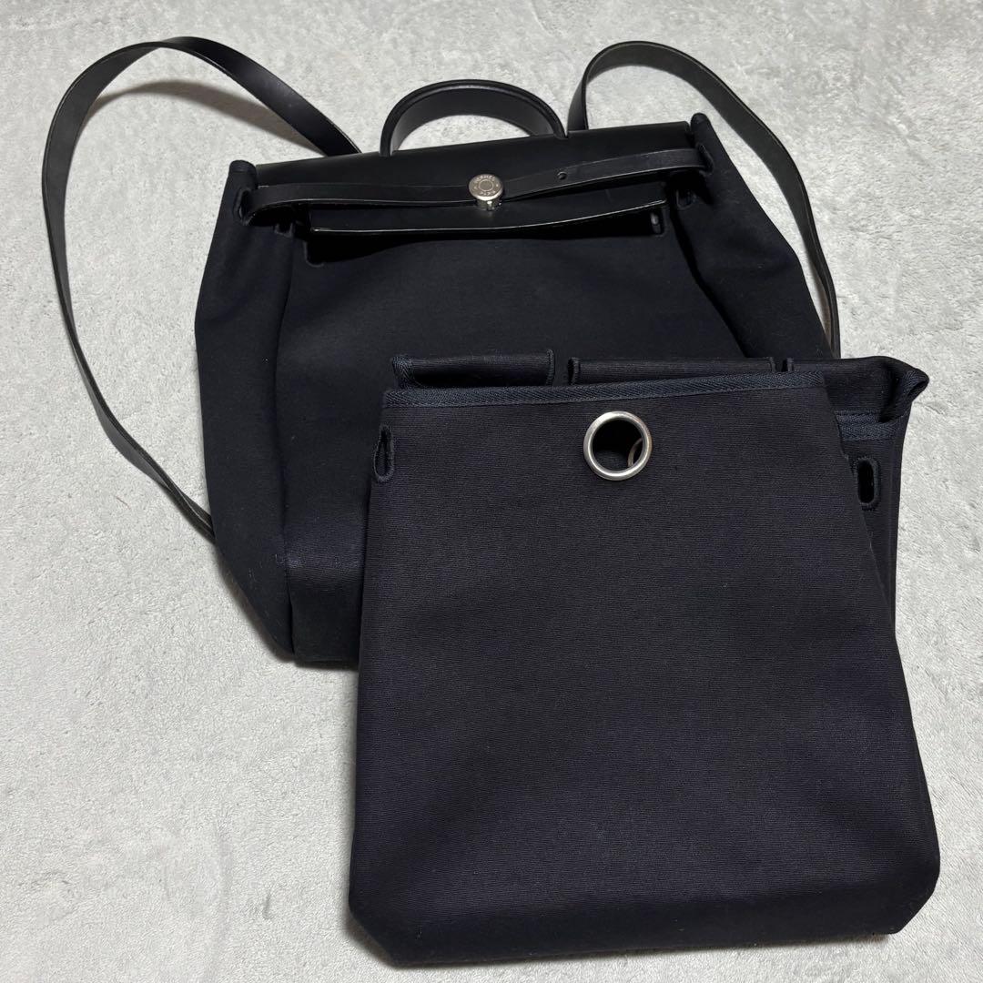 HERMES エルメス リュック エールバッグ ブラック