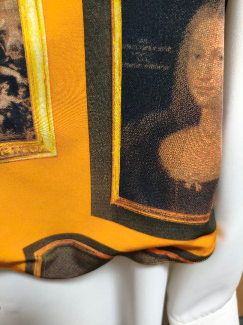 LUNA MATTINO 柄シャツ 長袖 メンズ 古着 アート