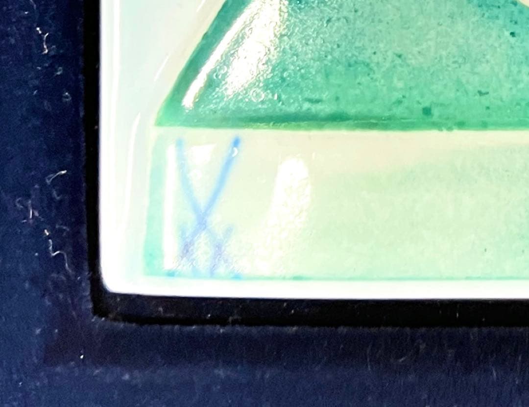 Meissen マイセン 陶板画 フラワーブーケ プラーク 卓上の花束