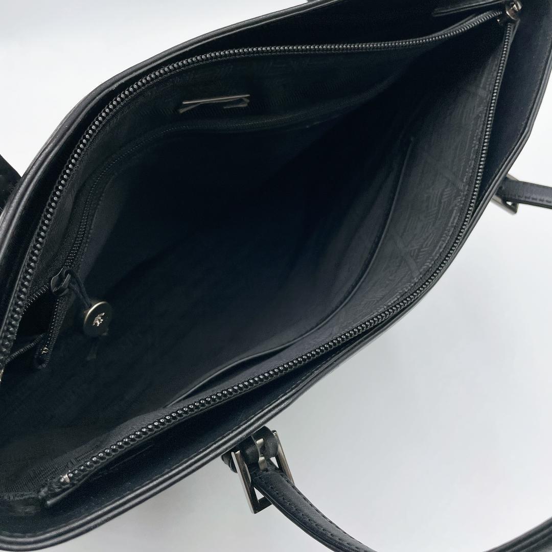 美品 印傳屋 印伝 市松模様 トートバック フォーマル ディアスキンf575