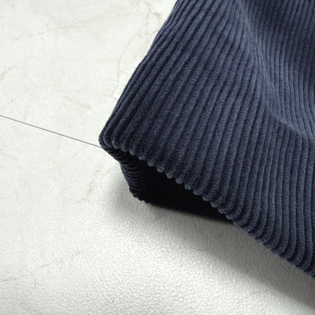 極美品☆GALERIE VIE　5万　コットンコーデュロイ　コート　ネイビー