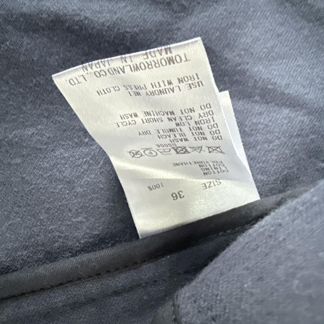 極美品☆GALERIE VIE　5万　コットンコーデュロイ　コート　ネイビー