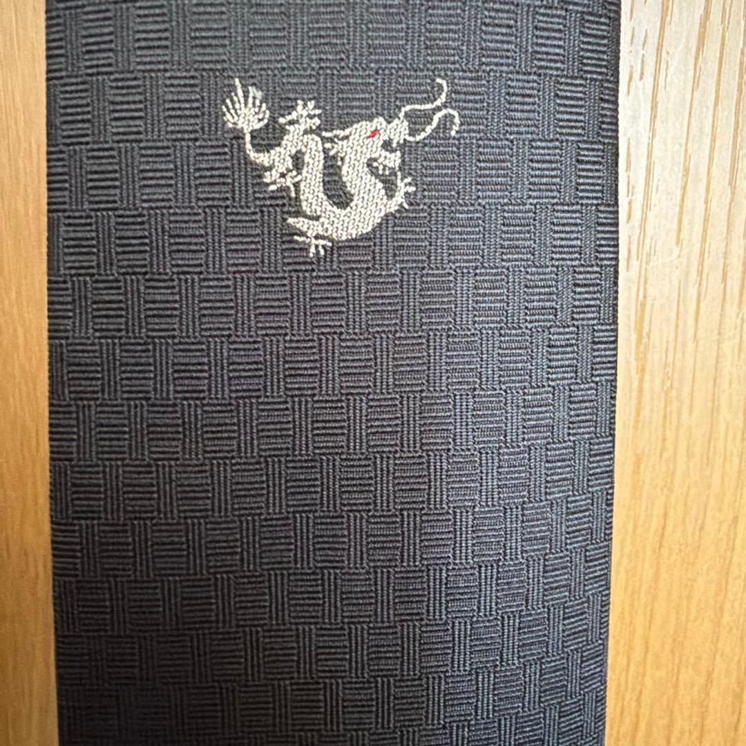 エルメス　HERMES ファソネ　H織り　ドラゴン　辰年　龍　ネクタイ