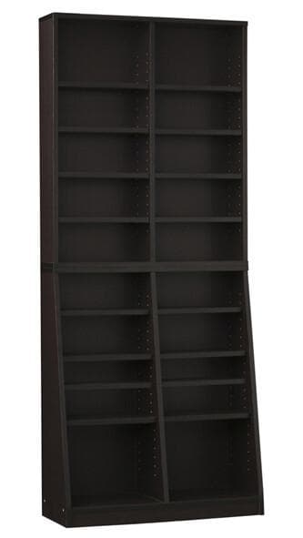 大容量　ホームシェルフ　W75　本棚　稼働棚　ＣＤ　ＤＶＤ　収納棚