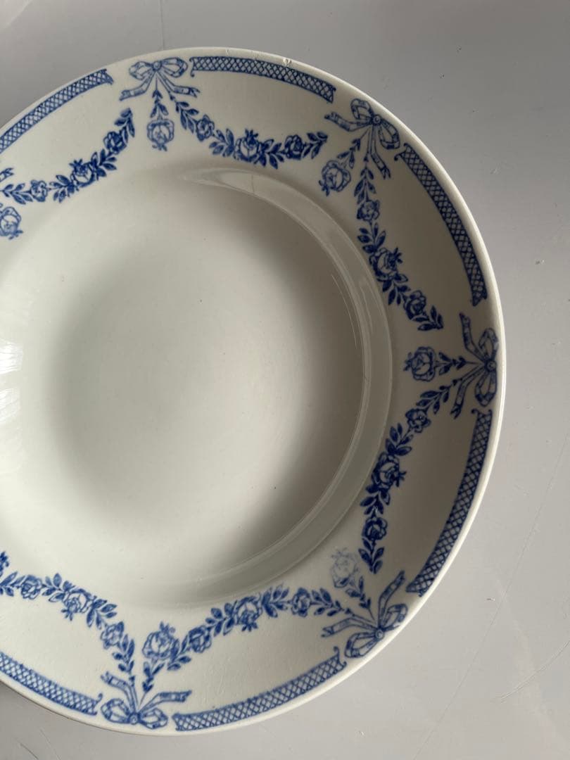 リボンとばらのガーランド深皿2枚セット