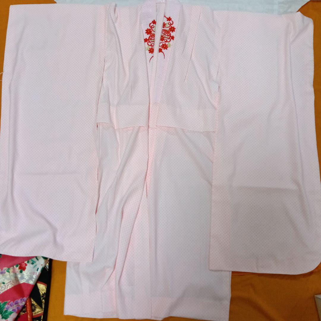 七五三　7歳　着物　ほぼフルセット　長襦袢　キッズ　アンティーク　レトロ柄