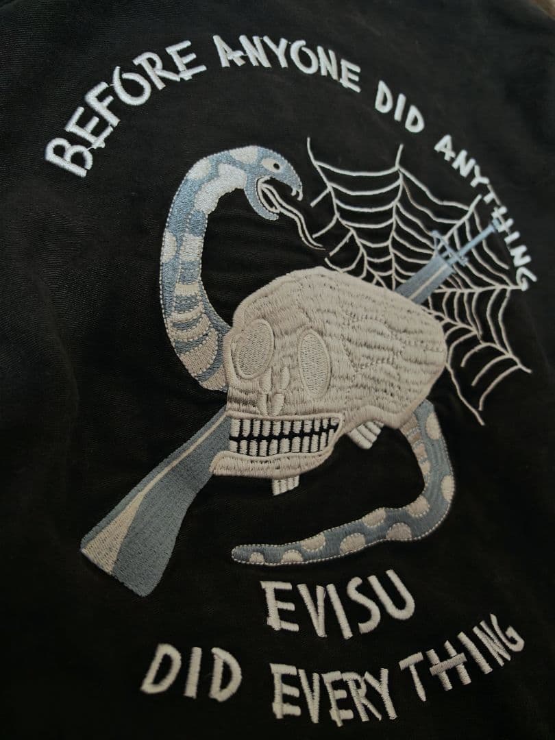 EVISU 日本限定 スカル ヘビ スカジャン unisex vintage 珍