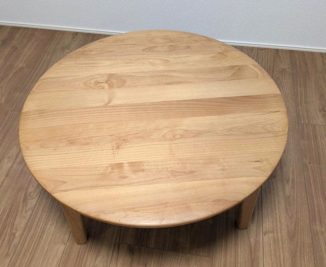 【送料込み】ISEKI ERIS アルダー材 ローテーブル 79cm