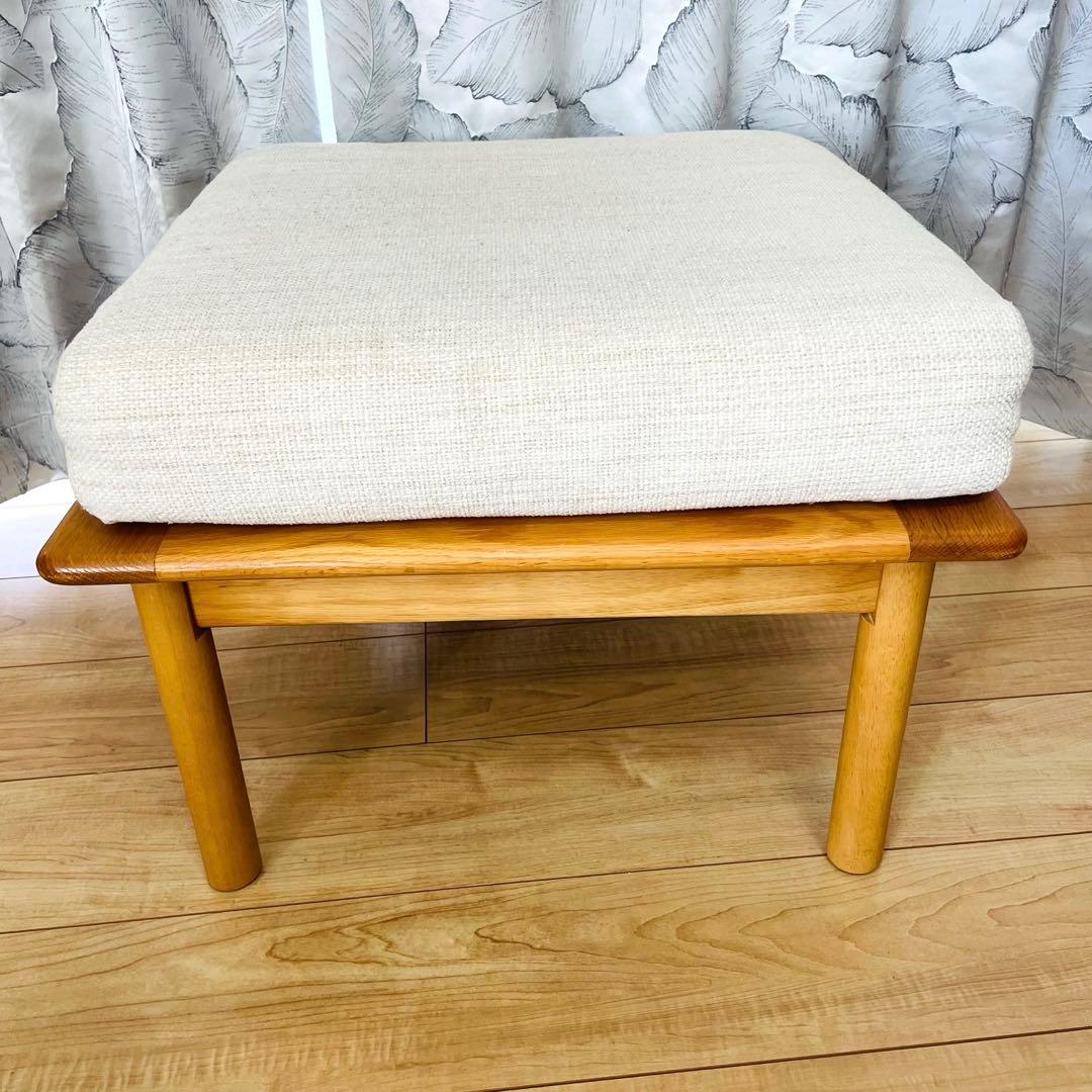 ニトリ　オークエスト　スツール　オットマン　木製
