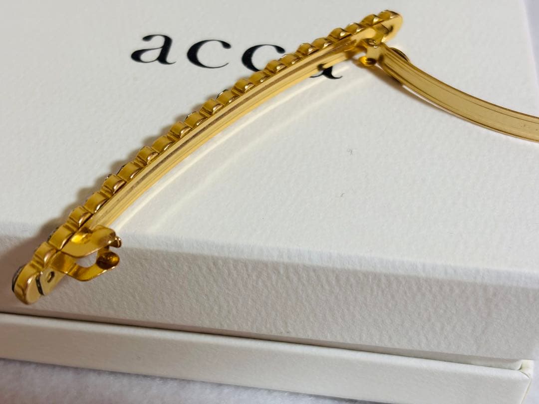 【レア/極美品】アッカ acca クリップ バレッタ グリーン