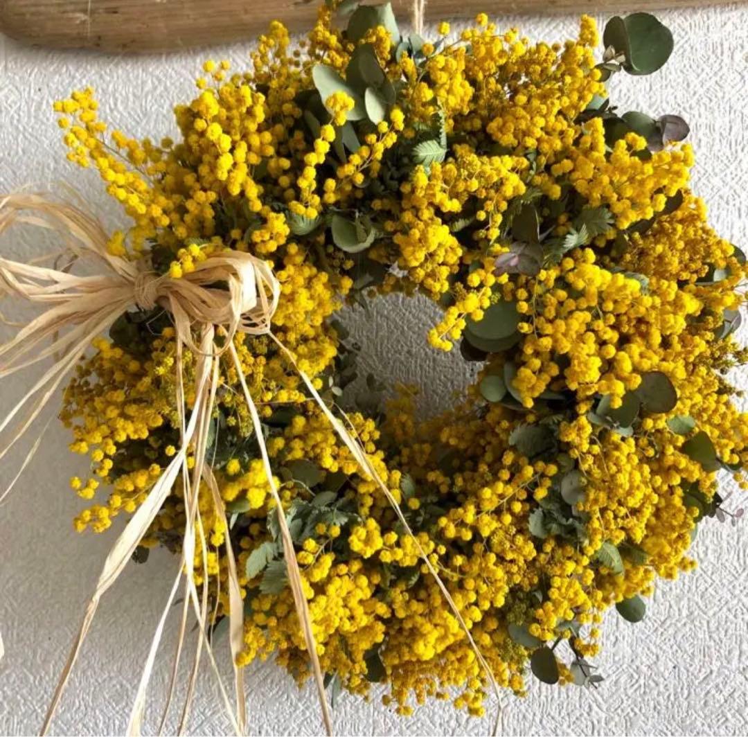 ミモザリース　ミモザユーカリリース　ミモザ