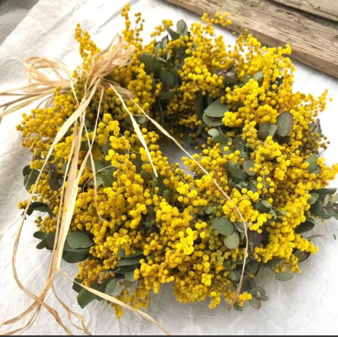 ミモザリース　ミモザユーカリリース　ミモザ